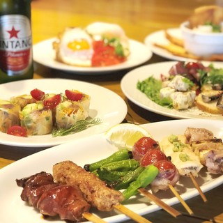 [Cost-performance 2,500 yen course with 7 dishes] Our specialty Yakitori (grilled chicken skewers) is also available♪
