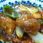 中国料理　大徳 - 酢豚アップ