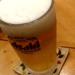 鷹乃羽鮨 - 【2018.8.30(木)】生ビール