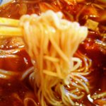 松楽 - 松楽メン 超特辛 の 麺
