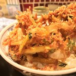 味奈登庵 - #食べログ的に撮るとこうなる。  
            今日も大きいかき揚げ天ぷら♡