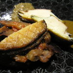 レストラン メルキュール - 鮑あわびのムニエル　キャビア・ドーベルジーヌ添え