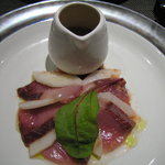 レストラン メルキュール - カンパチと梨のカルパッチョ