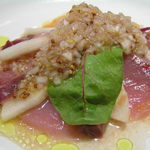 レストラン メルキュール - カンパチと梨のカルパッチョ