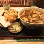 味奈登庵 - カレー南蛮そば 大盛り＋かき揚げ天ぷら！