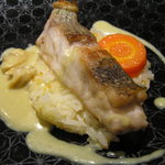 レストラン メルキュール - コロダイのポワレ　浅利のカレーソース