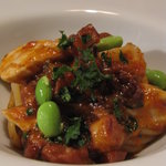 ファニエンテ - パスタ２は、下津井のタコとサワラのトマトソースパスタ