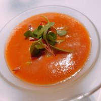 リストランテASO - ガスパチョとフヌイユのムース 鰯のマリネと共に