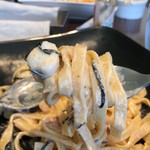 cafe juju - 幅広の生パスタ