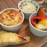 レシピ - 玉ねぎのキッシュ、バーニャカウダ、