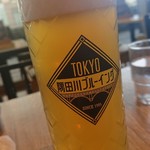 BEER&SPICE SUPER DRY - 隅田川ブルーイング ケルシュスタイル680円