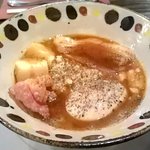 ふれんちラぁ麺ガスパール - オニオンポタージュ　チーズつけめん