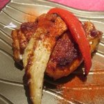 ルチアーノショー - 鳥取大山鶏のグリル小悪魔風ＵＰ