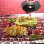 ルチアーノショー - 焼き帆立と海老のカッペリーニ