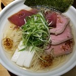 ラーメン巌哲 - 真夏の献立 鮪塩冷やし