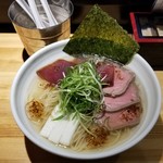ラーメン巌哲 - 真夏の献立 鮪塩冷やし