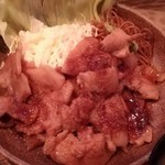 えちごやきゅ～ぴ～ - 豚の生姜焼き。焼きそば付き