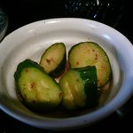 ひじり亭 - 胡瓜の浅漬け