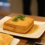 お好み焼き鉄板焼き よし田 - 厚揚げネギサンド