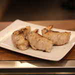 お好み焼き鉄板焼き よし田 - 豚バラえび巻き