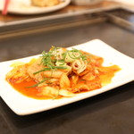 お好み焼き鉄板焼き よし田 - 豚バラきむち