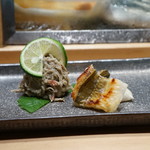鮨 魯山 - 毛蟹と穴子
