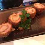 ヘレ肉と生ハム貝柱ロール