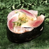 すし匠 齋藤 - 鰯磯部巻・・鰯の旨みが凝縮され美味しい。