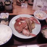 さかな処　まる天 - 金目かぶと煮定食(1,000円)
