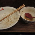 ラーメン凪　炎のつけめん - 完食できました。お腹いっぱいです。