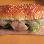 ブランジュリー パリの空の下 - あべどりササミ生ハムのサンドイッチ