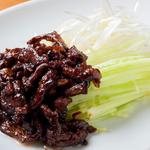 Stir-fried beef with sweet miso