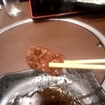 焼肉 一徹 - 肉アップ　これ5切れしか入って無かったんです。