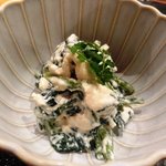 2011年8月訪問 法蓮草の白和え