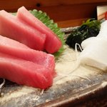 2011年8月訪問　中トロ　烏賊　お造り盛り合わせ