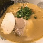 らぁ麺 水嶋 - 鶏白湯ラーメン醤油 アップ