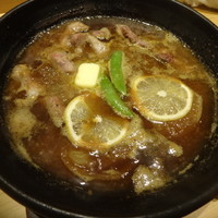 宇田川 紫扇 - 岩中豚のレモン生姜バター焼き