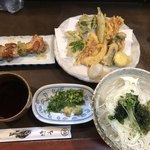 Sankai - 山海おまかせソーメン定食 1,500円
                刺身、天ぷら、大焼鳥、ソーメン