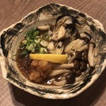 ちょちょぎれ 広島お好み焼き - 牡蠣ときのこの酒蒸しおろしポン酢 ¥800