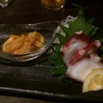 Mogura - "【鮮魚】厳選鮮魚の盛合せ　マダコとホヤ？"
      