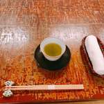 明神下 神田川 - お茶とおしぼり【平成30年08月29日撮影】