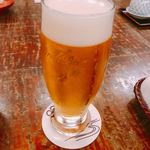 明神下 神田川 - 生ビール（900円）【平成30年08月29日撮影】
