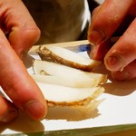 にい留 - 目の前で開くと香りと湯気が立ち昇る