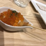 創作串揚げ つだ - 鮭といくら