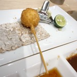 創作串揚げ つだ - しいたけの海老づめ