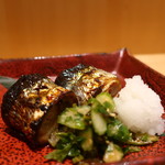 こころや - 秋刀魚の肝醤油焼きアップ