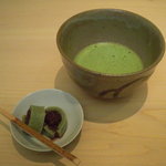 紀茂登 - お薄と蓬餅。