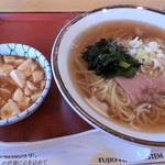 甲府下石田食堂 - 麻婆豆腐＆醤油らーめん