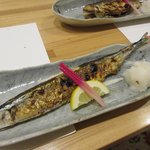 しん善 - 秋刀魚塩焼き2018.08.28