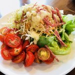 ナガタ店 - ランチセットのミニトマトサラダ（写真は4人前です）